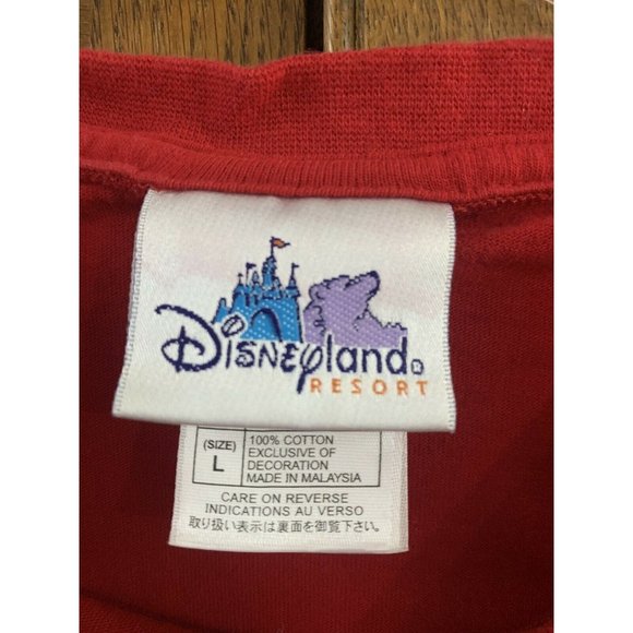 Vintage Mickey Character T shirt size L red - Picture 3 of 4